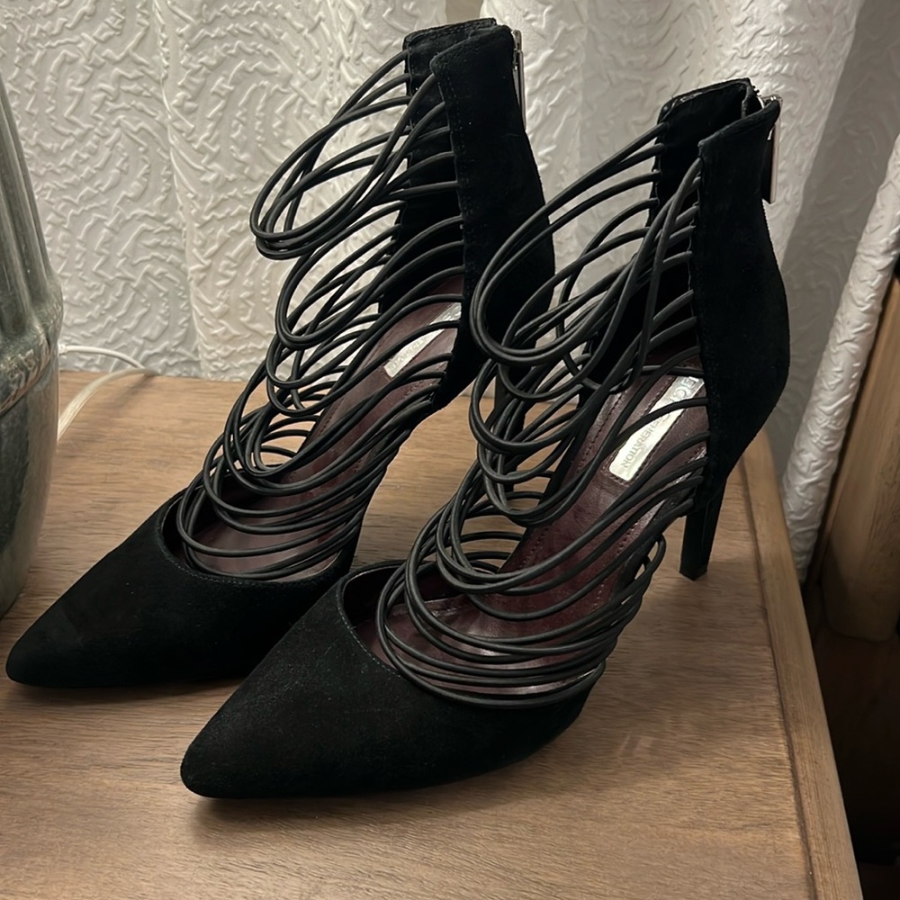 BCBG strappy heels worn once